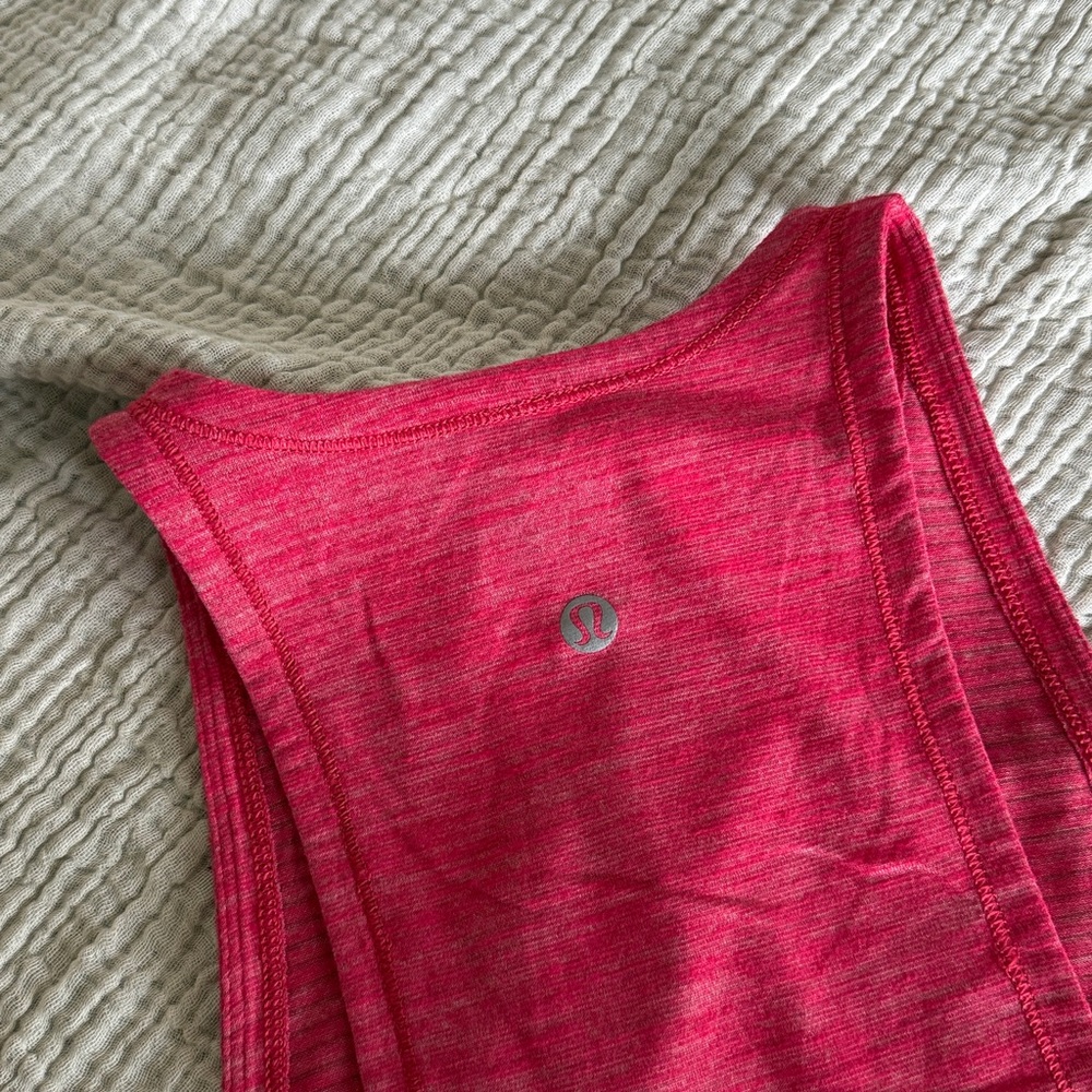Lululemon Muscle Tank Pink Top gym athletic - Picture 2 of 3